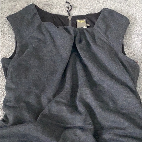 TAYLOR CHARCOAL GRAY DRESS SZ 14 NWOT - Picture 4 of 7